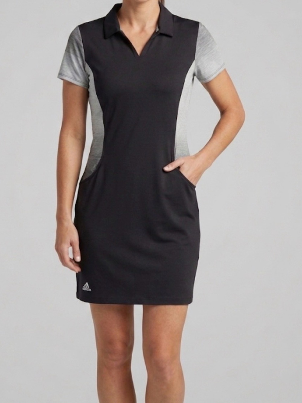 Adidas Golf Women's Ombre Colorblock Polo Dress Pockets Size M